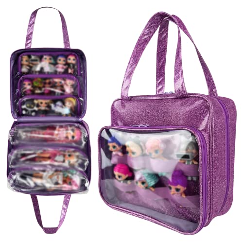 TUEGHER Doll Tote Carrying Case Compatible with LOL Surprise Dolls ...