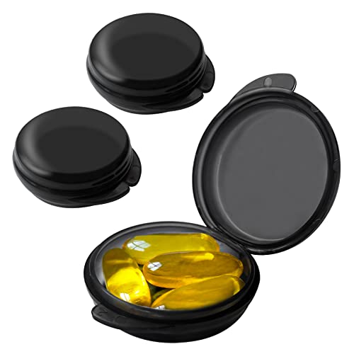 UHOUSE Small Pill Box (3 Pack), Daily Mini Pill Organizer Portable ...