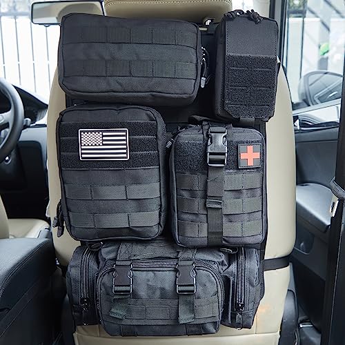 Universal Tactical Car Seat Back Organizer Bag Tactical Molle Vehic...