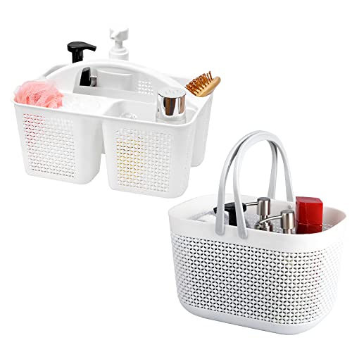 UUJOLY Plastic Portable Shower Caddy Basket Bucket, Cleaning Shower...
