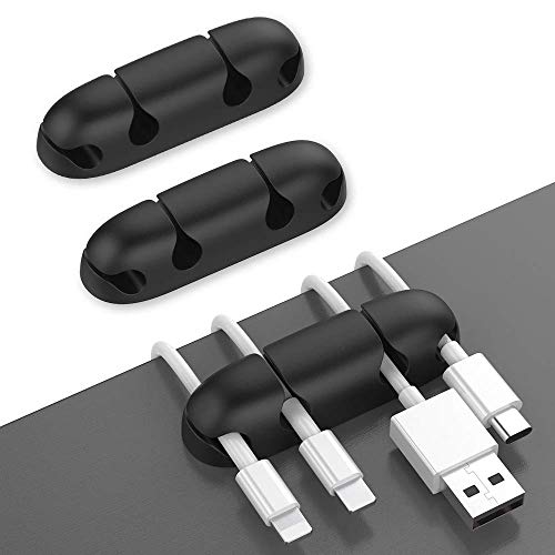 AhaStyle 3 Pack Cord Holders for Desk, Strong Adhesive Cord Keeper ...