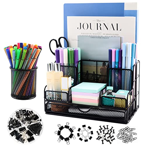 Desk Organizers Caddy and Accessories with 7 Compartments + Pen Hol...