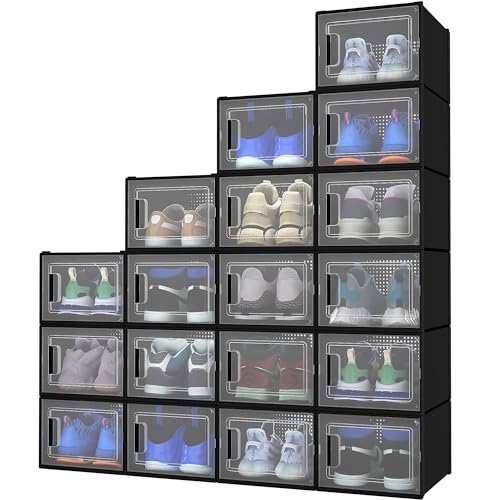 DWVO XX-Large 18 Pack Shoe Storage Organizer, Fit up to US Size 15,...