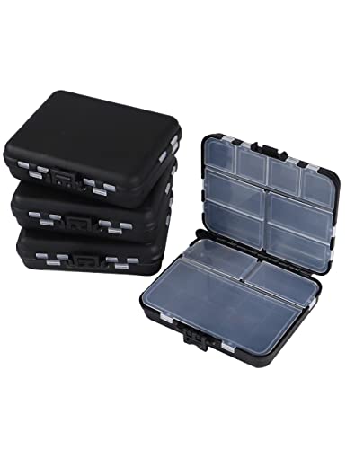 Hlotmeky Small Tackle Box Organizer 4 Pack Mini Tackle Boxes Plasti...