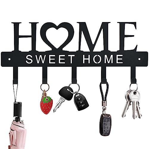 Key Holder for Wall Decorative, Nail-Free Key Holder Wall Mounted w...