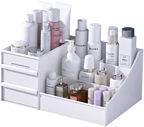Makeup Desk Organizer with Drawers, Countertop Organizer for Cosmet...