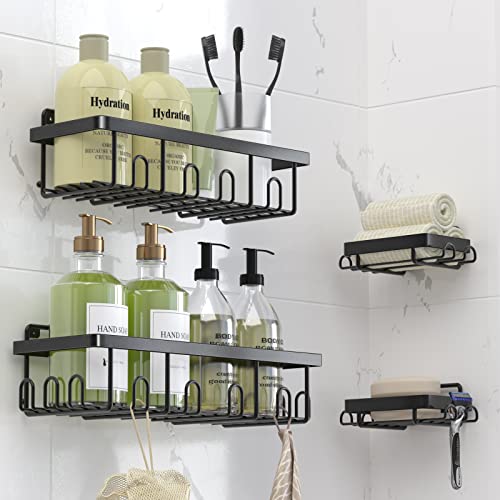 Meafuly Shower Caddy Shelf Organizer Rack - Stainless Steel with Ho...