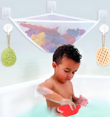 Mesh Bath Toy Holder - Kids Bath Toy Net for Tub, Bathtub Toy Holde...