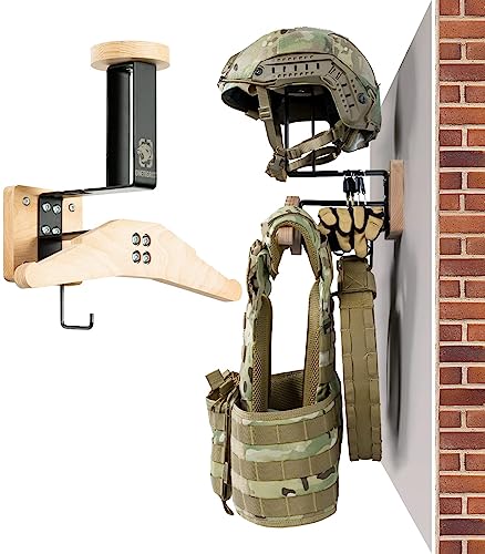 OneTigris Tactical Gear Wall Mount, Motorcycle Helmet Holder Stand ...