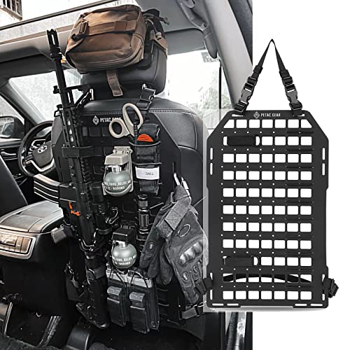 PETAC GEAR Tactical Car Seat Back Organizer | Rigid Molle Panels fo...