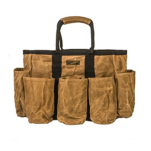 Readywares 14  Waxed Canvas Supply Bag Garden Tool Tote Cleaning Or...