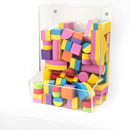 SimplyImagine Acrylic Wall Toy Dispenser, Hanging Organizer and Sto...