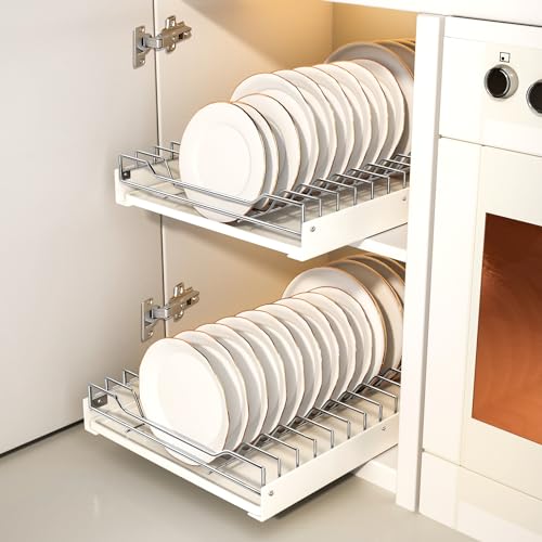 Tksrn Pull Out Cabinet Organizer Fixed With Adhesive Nano Film, Dis...