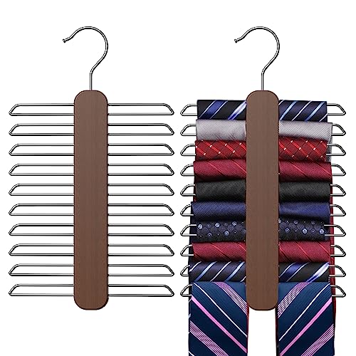 Uinicor Tie Hanger,Tie Organizer for Closet 20 Storage Capacity,Woo...