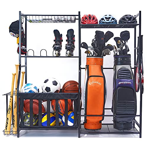WALMANN Garage Sports Equipment Organizer, Golf Bag Stand for Garag...