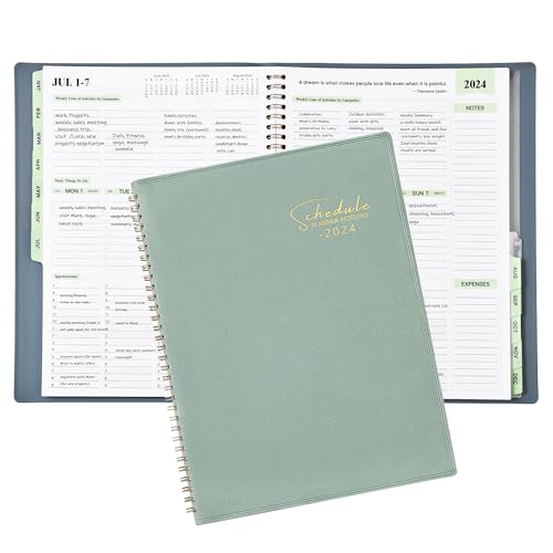 2024 Planner - Business Planner, 3-Tier Schedule Planner Notepad, J...