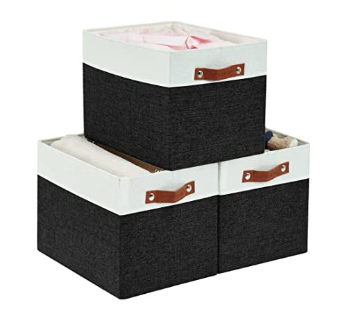 DECOMOMO Cubby Storage Bins|Fabric Storage Cubes for Kallax Shelves...