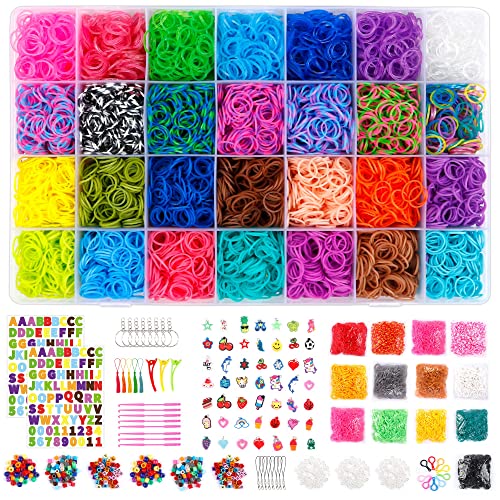 Inscraft 21900+ Loom Bands Refill Kit with Organizer, 20000+ Rubber...