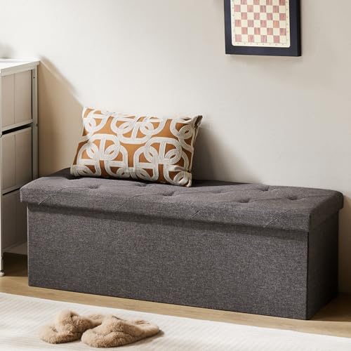 NEWBULIG Storage Ottoman Bench 43 Inches in Large Capacity Hidden C...
