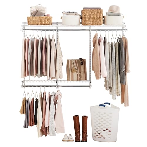 Rubbermaid Configurations Classic Closet Kit, White, 3-6 Ft., Wire ...